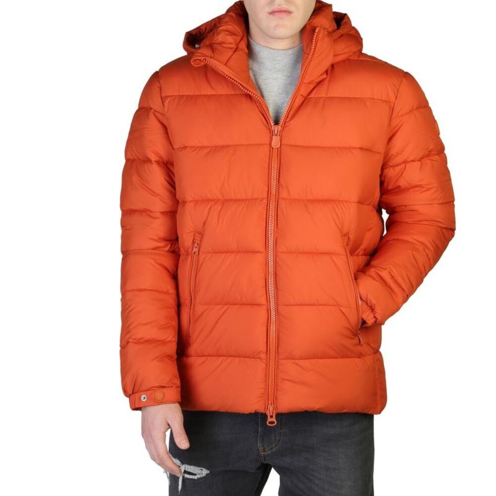 Save The Duck Orange Nylon Men's Bomber